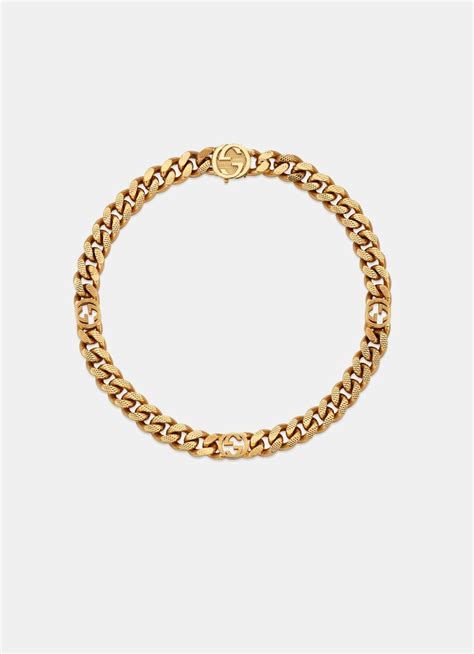 gucci gold interlocking jewelry